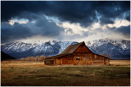 Barn and the Tetons